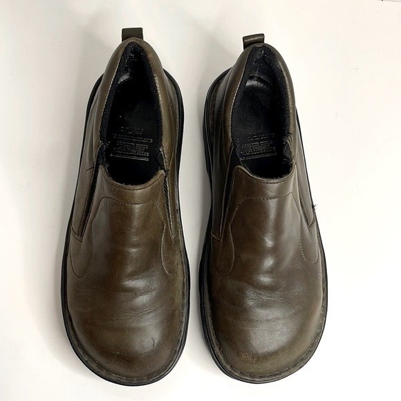 Vintage Dr. Martens Green Loafers Size 9.5 Chunky Slip On Made in England - Picture 5 of 12